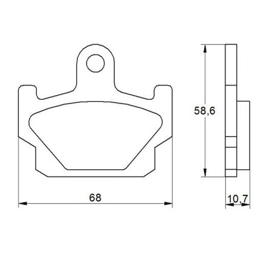 Bremsbeläge ACCOSSATO AGPA176 OR