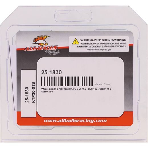 Wheel Bearing Kit All Balls Racing WB25-1830