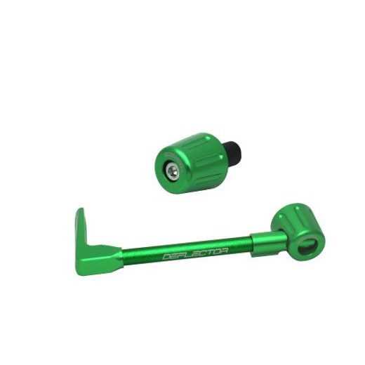 Lever guard ACCOSSATO with green hose and joint left, aluminium