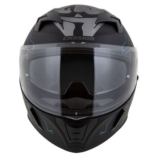 Full face helmet CASSIDA INTEGRAL 3.0 HACK matt black /blue S