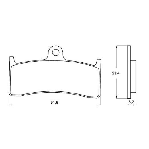 Bremsbeläge ACCOSSATO AGPA124 EV1