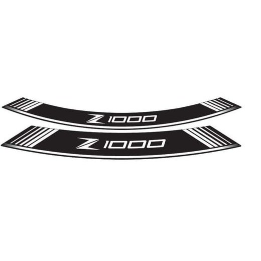 Rim strip PUIG Z1000 7590B weiß set of 8 rim strips
