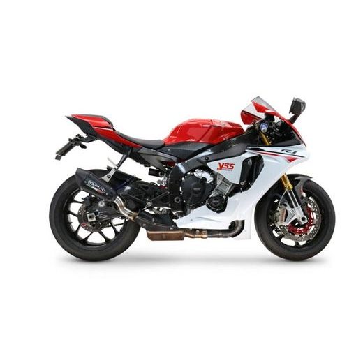 Slip-on exhaust GPR GP-REVO BLACK TITANIUM E4.Y.200.GPRBLTIT Titanium Matte Black including removable db killer and link pipe