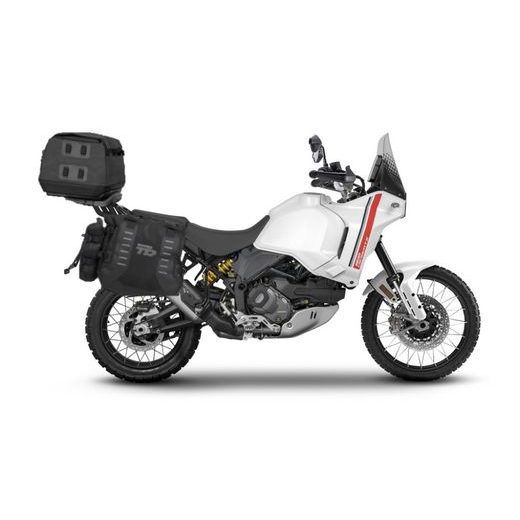 Set of SHAD TERRA TR40 adventure saddlebags and SHAD TERRA rear bag TR50, including mounting kit SHAD DUCATI DESERT X