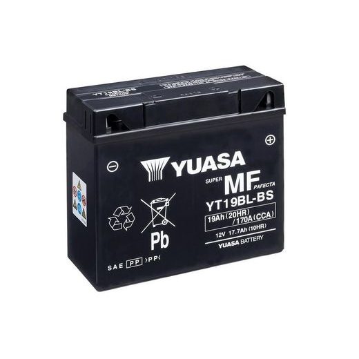 Wartungsfreie Motorradbatterie YUASA YT19BL-BS