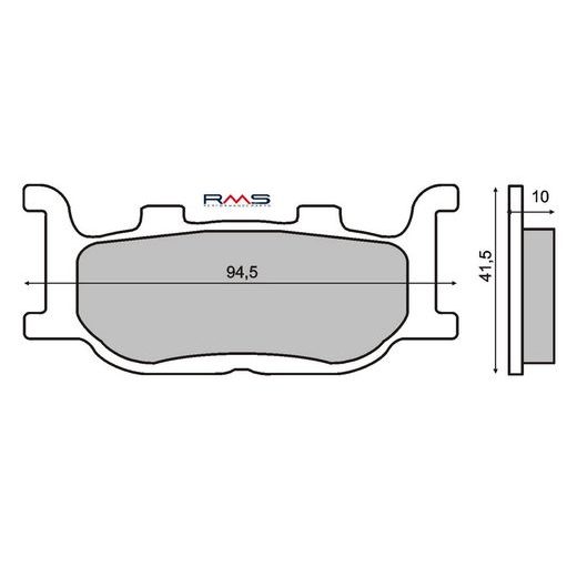 Bremsbeläge RMS 225100410 organic