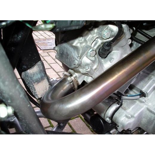 Double full exhaust system GPR DEEPTONE QUSP.140DE.DEATV Brushed Stainless steel including dual silencers and removable db killers