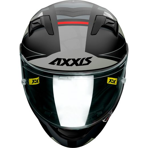 FULL FACE helmet AXXIS GP RACER SV FIBER tech matt gray L