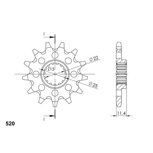 Ritzel SUPERSPROX CST-1902:14 14T, 520