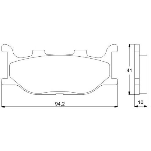 Bremsbeläge ACCOSSATO AGPA22 ST