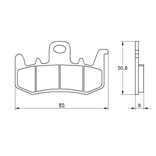 Bremsbeläge ACCOSSATO AGPA177 ST