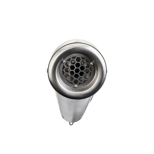 Slip-on exhaust GPR POWERCONE EVO E5.CF.12.1.PCEV Brushed Stainless steel including removable db killer and link pipe