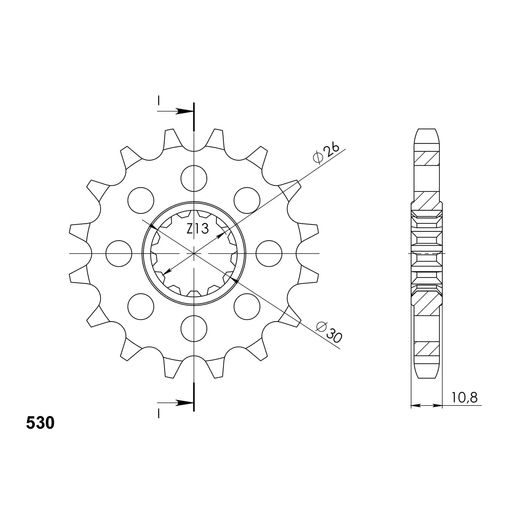 Ritzel SUPERSPROX CST-579:15 15T, 530