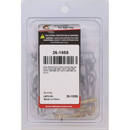 Carburetor Rebuild Kit All Balls Racing CARK26-1858