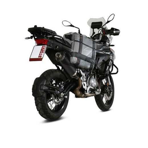 Auspuffendstück STORM OVAL E.004.LX2B Steel black