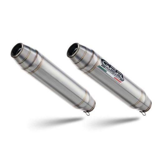 Mid-full system exhaust GPR DEEPTONE D.20.1.DE Brushed Stainless steel including removable db killer
