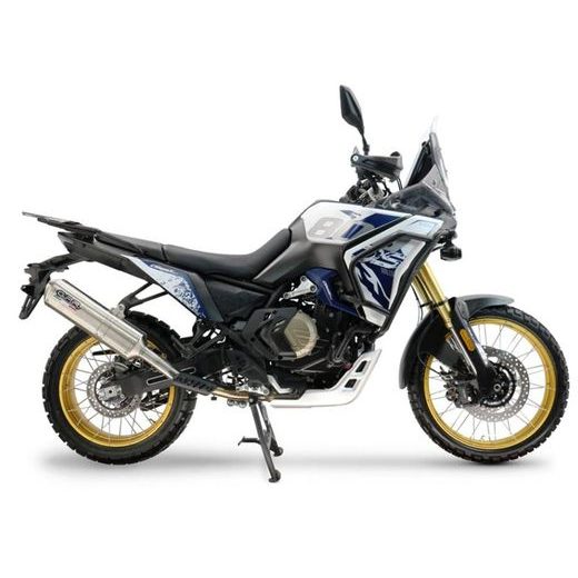 Slip-on exhaust GPR SATINOX VO.9.SAT Brushed Stainless steel including removable db killer and link pipe