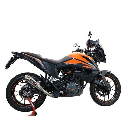 Slip-on exhaust GPR POWERCONE EVO E5.KT.99.1.PCEV Brushed Stainless steel including removable db killer and link pipe