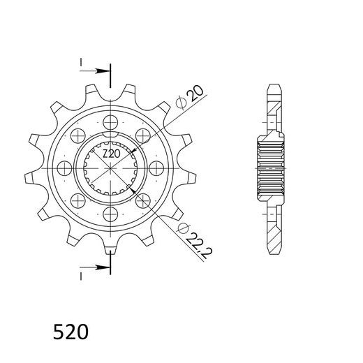 Ritzel SUPERSPROX CST-1905:13 13T, 520