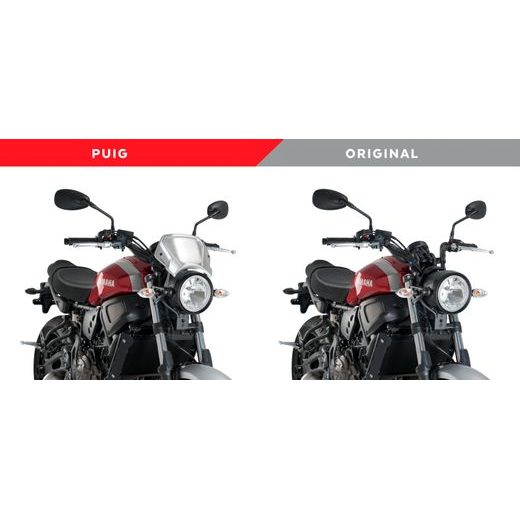 Windschirm PUIG FRONTAL PLATE 3593P silber