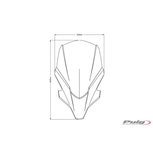 Windschirm PUIG NEW. GEN TOURING 20619W clear