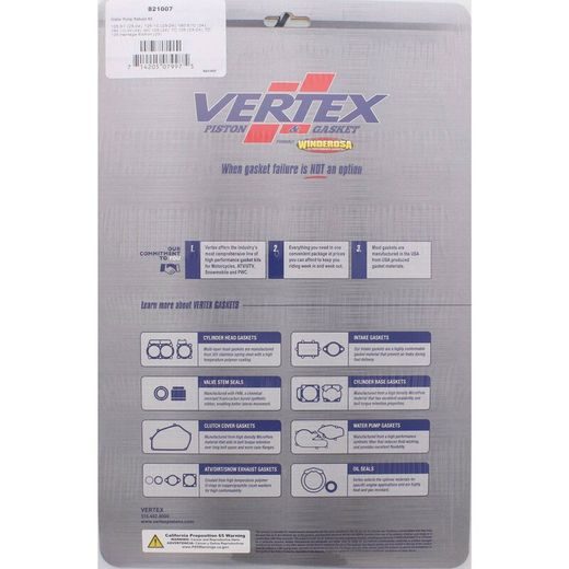 Water Pump Rebuild Kit WINDEROSA WPRK 821007