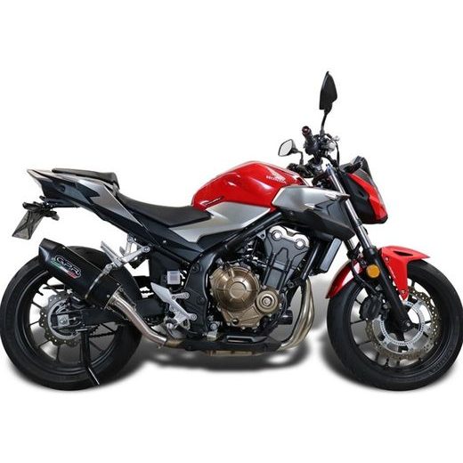 Slip-on exhaust GPR FURORE NERO H.253.FUNE Matte Black including removable db killer and link pipe