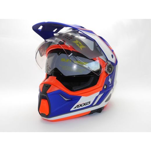 Dualsport helmet AXXIS WOLF DS roadrunner c7 matt blue L
