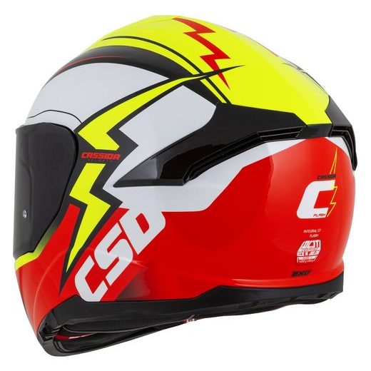 Full face helmet CASSIDA Integral GT 2.1 Flash fluo yellow/ fluo red/ black/ white S