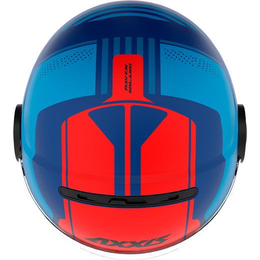 JET helmet AXXIS RAVEN SV ABS milano matt blue red XXL