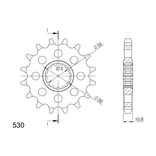 Ritzel SUPERSPROX CST-579:16 16T, 530