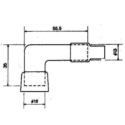 Zündkerzenendstück NGK LB05FP