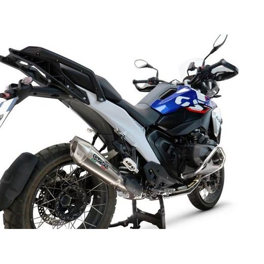 Slip-on exhaust GPR GP-REVO TITANIUM BM.110.GPRTIT Matte Black including removable db killer and link pipe