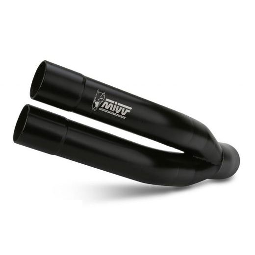 Auspuffendstück MIVV DOUBLE GUN Y.055.LDGB Steel black