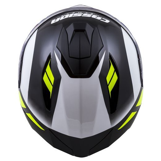 Full face helmet CASSIDA Integral GT 2.0 Ikon white/ fluo yellow/ grey/ black XL