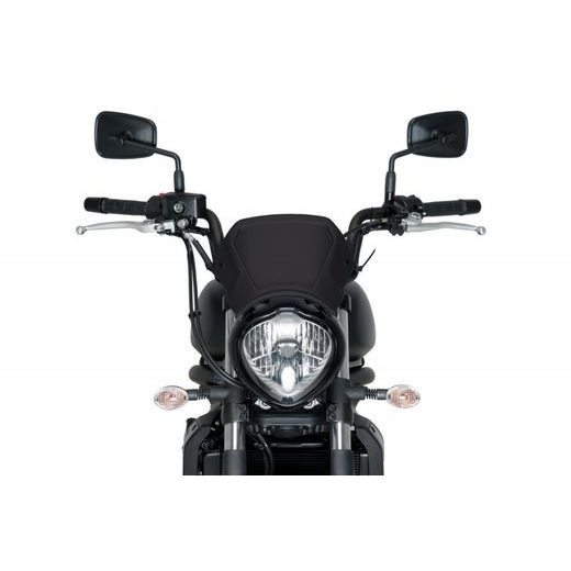 Windschirm PUIG FRONTAL PLATE 3592N schwarz Aluminium