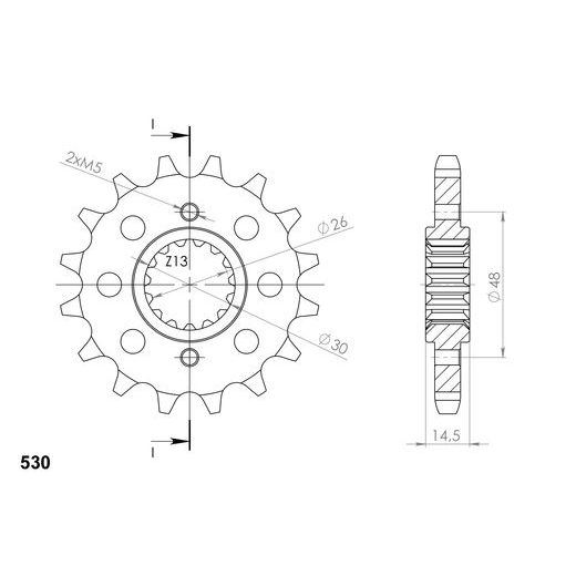 Ritzel SUPERSPROX CST-339:16 16T, 530