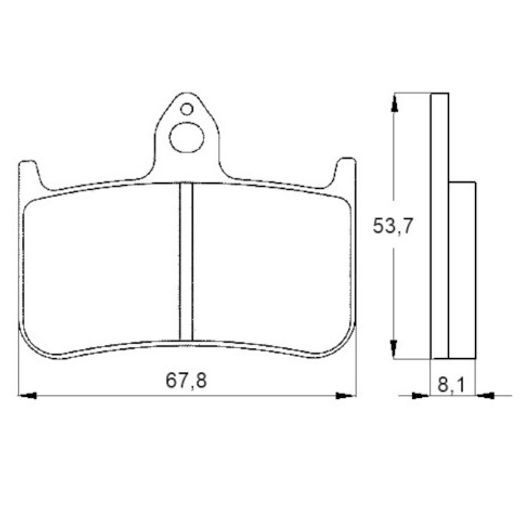 Bremsbeläge ACCOSSATO AGPA122 ZXC