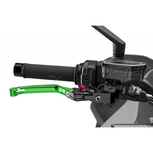 Bremsehebel ohne Adapter PUIG 4.0 4110VR foldable green/red