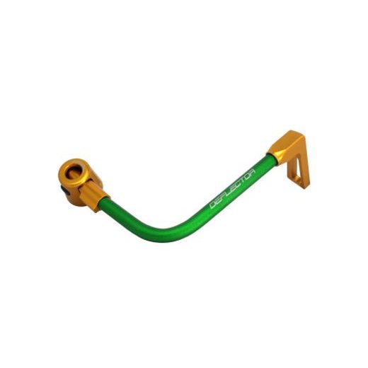Lever guard ACCOSSATO with green hose and joint right, aluminium