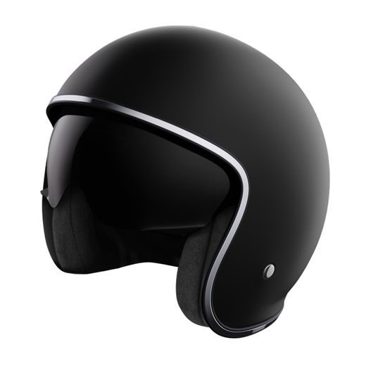 Open face helmet STORMER PRIME schwarz matt XL