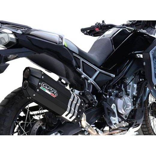 Slip-on exhaust GPR HYPER SONIC BLACK TITANIUM E4.BM.99.1.HYSOBLK Matte Black including removable db killer and link pipe