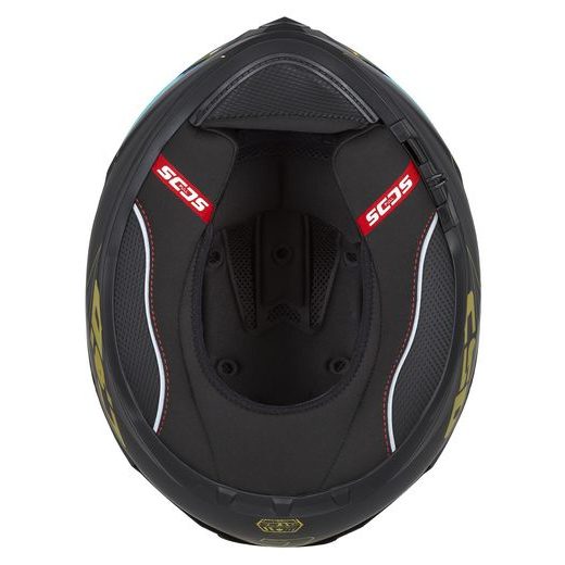 Full face helmet CASSIDA Integral GT 2.1 Flash matt black/ metallic gold/ dark grey S