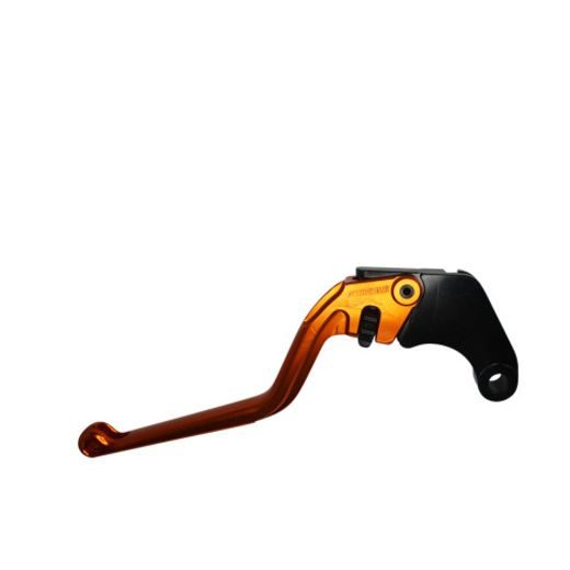 Clutch Lever ACCOSSATO fixed CNC-worked aluminium, orange