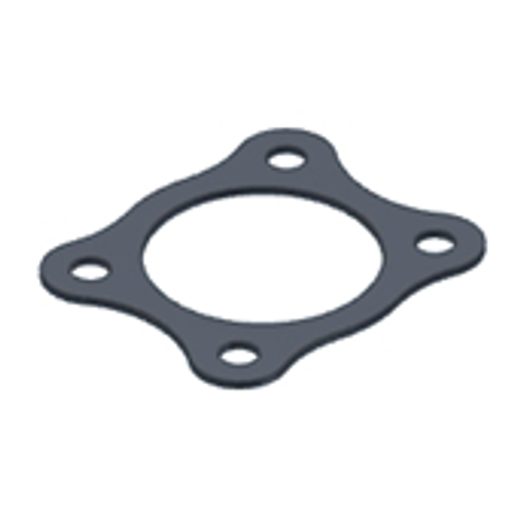Graphite plate gasket MIVV 50.73.043.1 for flange (4 holes)
