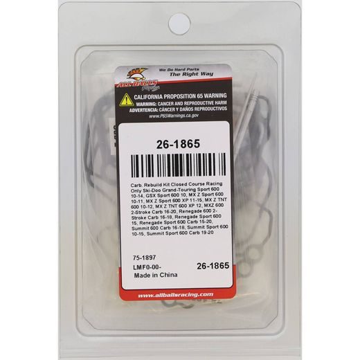 Carburetor Rebuild Kit All Balls Racing CARK26-1865