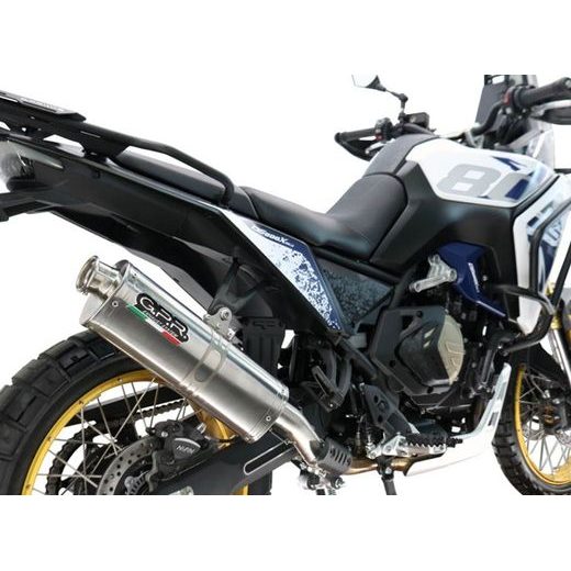 Slip-on exhaust GPR TRIOVAL VO.9.TRI Polished Stainless Steel including removable db killer and link pipe