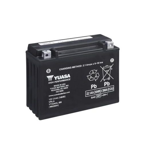 Wartungsfreie Motorradbatterie YUASA YTX24HL-BS