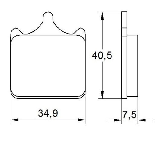 Bremsbeläge ACCOSSATO AGPA112 EV1