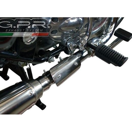 Slip-on exhaust GPR SATINOX ROY.1.RACEDB.SAT Brushed Stainless steel including link pipe and removable dbkiller